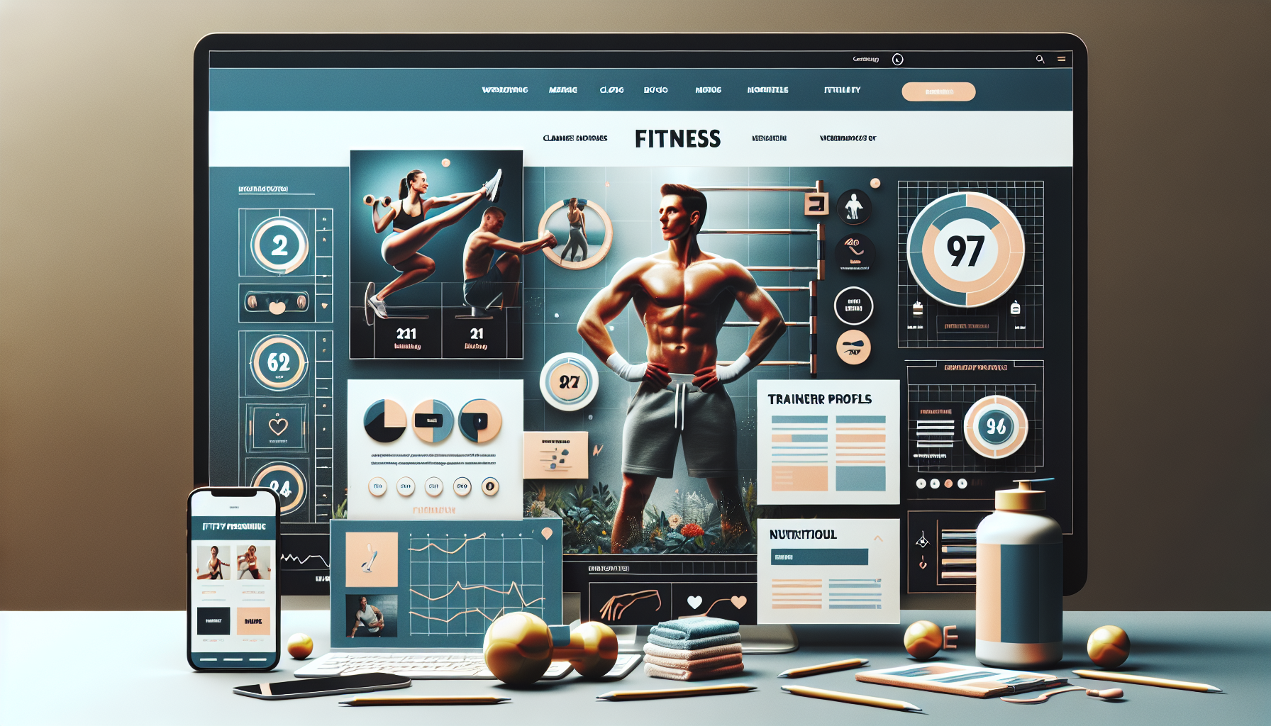 creative web design for fitness brands